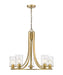 Chandelier Z-Lite 492-5OBR Olde Brass Beckett 5 Light Chandelier Z-Lite