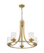 Chandelier Z-Lite 492-5OBR Olde Brass Beckett 5 Light Chandelier Z-Lite