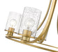Chandelier Z-Lite 492-5OBR Olde Brass Beckett 5 Light Chandelier Z-Lite