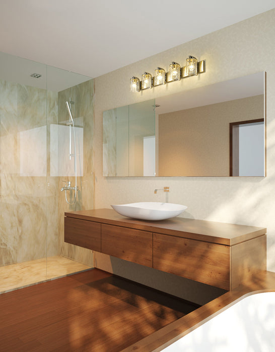 Vanity Z-Lite 492-5V-BN Brushed Nickel Beckett 5 Light Vanity Z-Lite