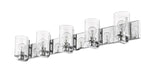 Vanity Z-Lite 492-5V-CH Chrome Beckett 5 Light Vanity Z-Lite