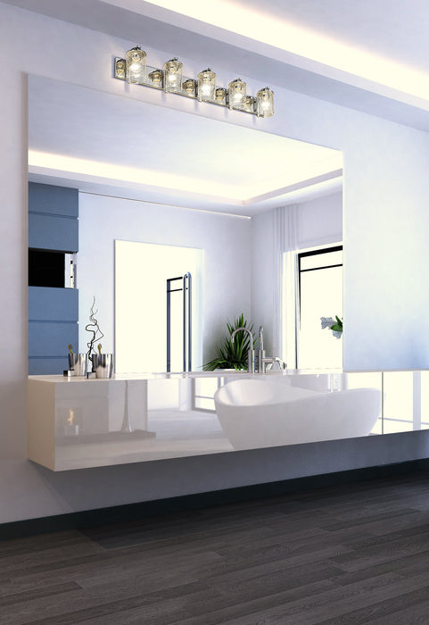 Vanity Z-Lite 492-5V-CH Chrome Beckett 5 Light Vanity Z-Lite