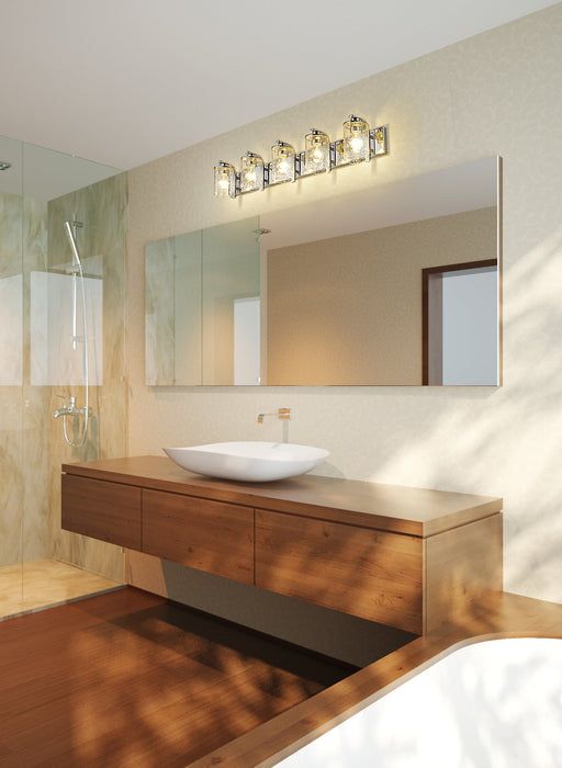 Vanity Z-Lite 492-5V-CH Chrome Beckett 5 Light Vanity Z-Lite