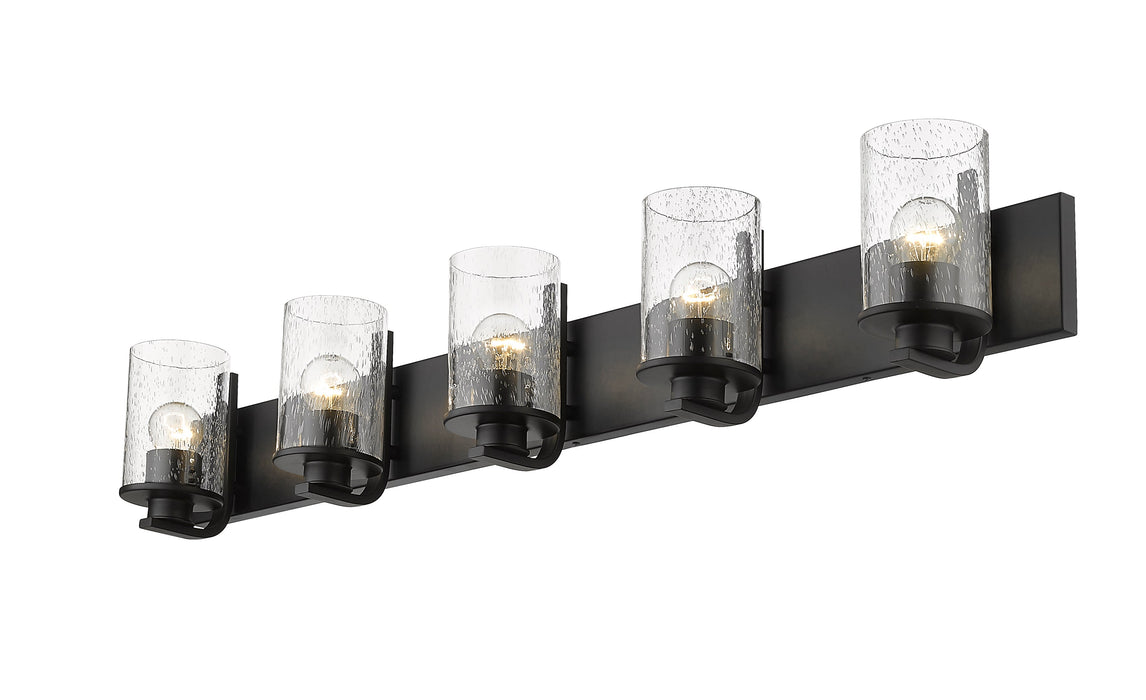 Vanity Z-Lite 492-5V-MB Matte Black Beckett 5 Light Vanity Z-Lite