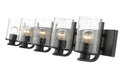 Vanity Z-Lite 492-5V-MB Matte Black Beckett 5 Light Vanity Z-Lite