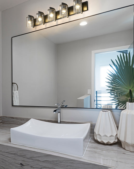 Vanity Z-Lite 492-5V-MB Matte Black Beckett 5 Light Vanity Z-Lite