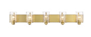 Vanity Z-Lite 492-5V-OBR Olde Brass Beckett 5 Light Vanity Z-Lite