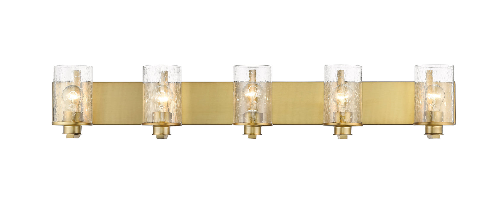 Vanity Z-Lite 492-5V-OBR Olde Brass Beckett 5 Light Vanity Z-Lite