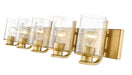 Vanity Z-Lite 492-5V-OBR Olde Brass Beckett 5 Light Vanity Z-Lite