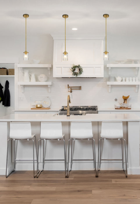 Pendant Z-Lite 492MP-OBR Olde Brass Beckett 1 Light Pendant Z-Lite