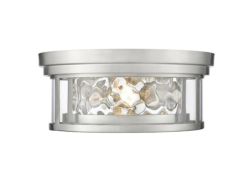 Flush Mount Z-Lite 493F2-BN Brushed Nickel Clarion 2 Light Flush Mount Z-Lite