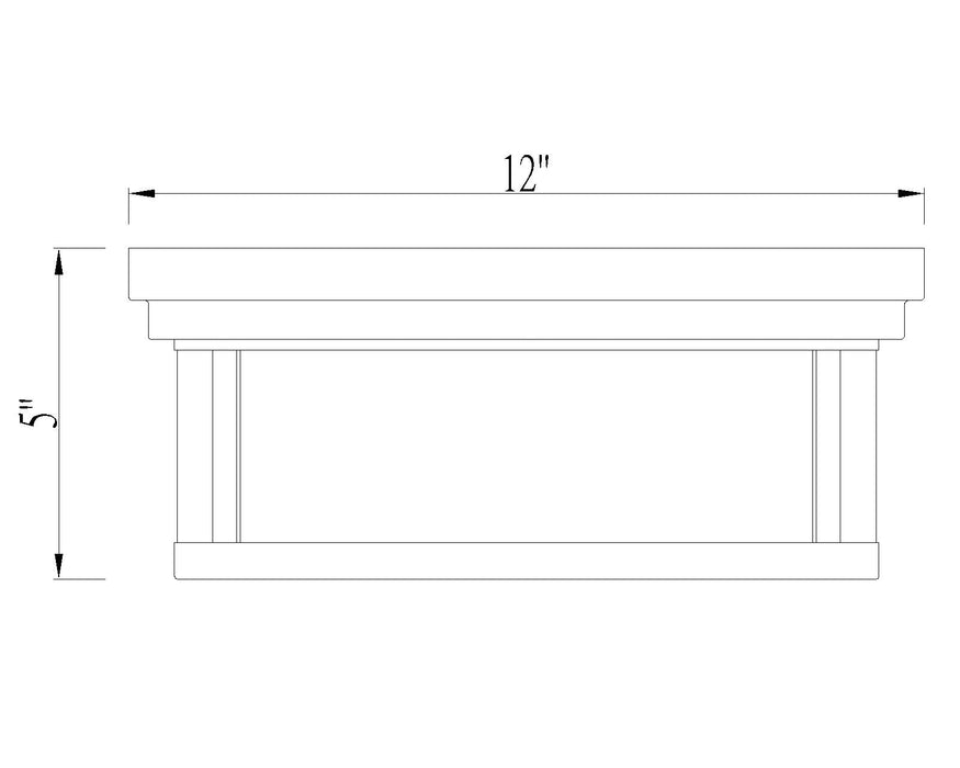 Flush Mount Z-Lite 493F2-BN Brushed Nickel Clarion 2 Light Flush Mount Z-Lite
