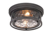 Flush Mount Z-Lite 493F2-BRZ Bronze Clarion 2 Light Flush Mount Z-Lite