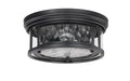 Flush Mount Z-Lite 493F2-MB Matte Black Clarion 2 Light Flush Mount Z-Lite