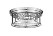 Flush Mount Z-Lite 493F2-PN Polished Nickel Clarion 2 Light Flush Mount Z-Lite