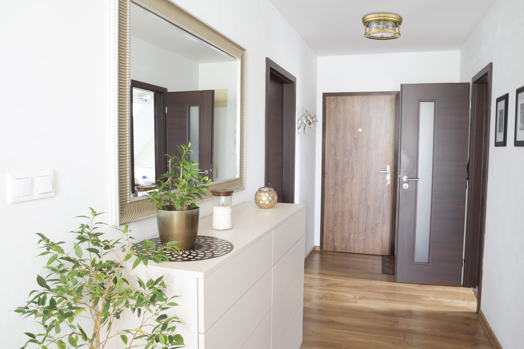 Flush Mount Z-Lite 493F2-RB Rubbed Brass Clarion 2 Light Flush Mount Z-Lite