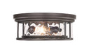 Flush Mount Z-Lite 493F3-BRZ Bronze Clarion 3 Light Flush Mount Z-Lite