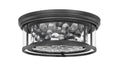 Flush Mount Z-Lite 493F3-MB Matte Black Clarion 3 Light Flush Mount Z-Lite