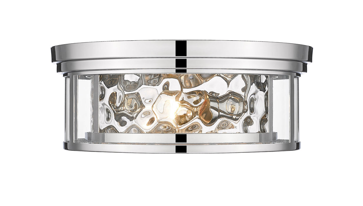 Flush Mount Z-Lite 493F3-PN Polished Nickel Clarion 3 Light Flush Mount Z-Lite