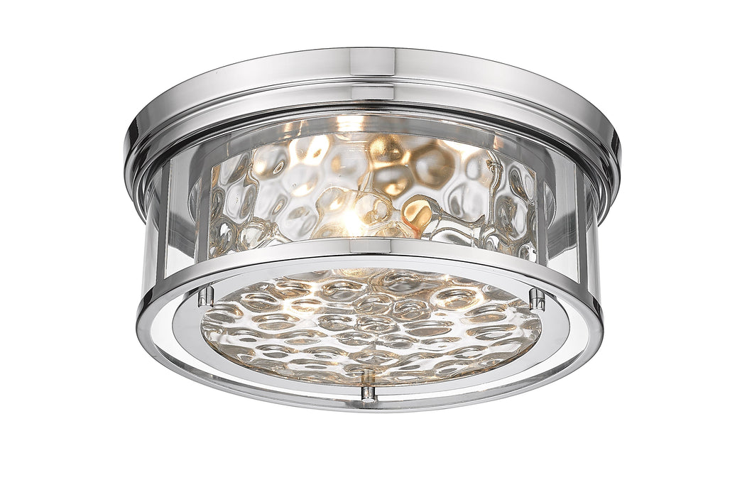Flush Mount Z-Lite 493F3-PN Polished Nickel Clarion 3 Light Flush Mount Z-Lite
