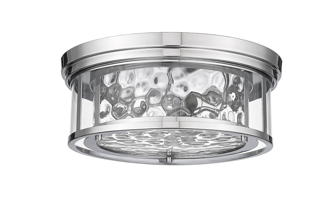 Flush Mount Z-Lite 493F3-PN Polished Nickel Clarion 3 Light Flush Mount Z-Lite