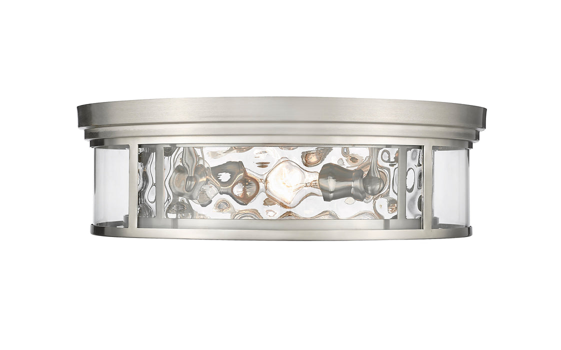 Flush Mount Z-Lite 493F4-BN Brushed Nickel Clarion 4 Light Flush Mount Z-Lite