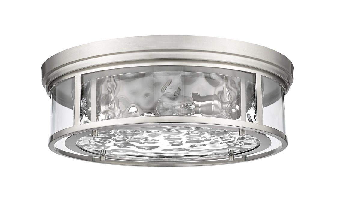 Flush Mount Z-Lite 493F4-BN Brushed Nickel Clarion 4 Light Flush Mount Z-Lite