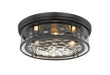 Flush Mount Z-Lite 493F4-MB Matte Black Clarion 4 Light Flush Mount Z-Lite