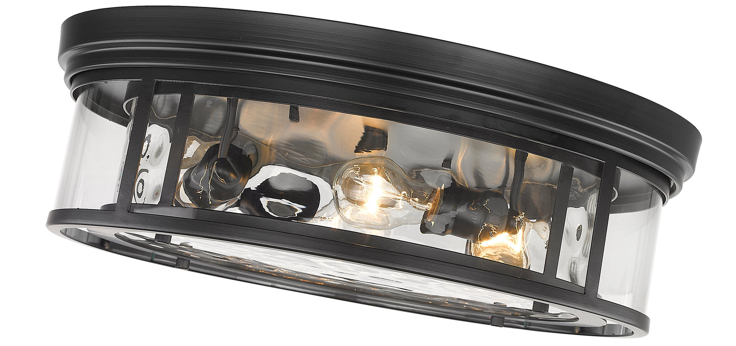 Flush Mount Z-Lite 493F4-MB Matte Black Clarion 4 Light Flush Mount Z-Lite