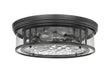 Flush Mount Z-Lite 493F4-MB Matte Black Clarion 4 Light Flush Mount Z-Lite