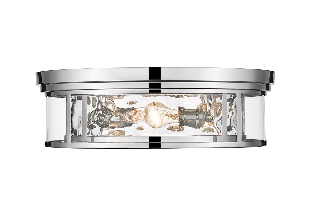 Flush Mount Z-Lite 493F4-PN Polished Nickel Clarion 4 Light Flush Mount Z-Lite