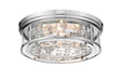 Flush Mount Z-Lite 493F4-PN Polished Nickel Clarion 4 Light Flush Mount Z-Lite