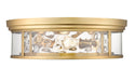 Flush Mount Z-Lite 493F4-RB Rubbed Brass Clarion 4 Light Flush Mount Z-Lite