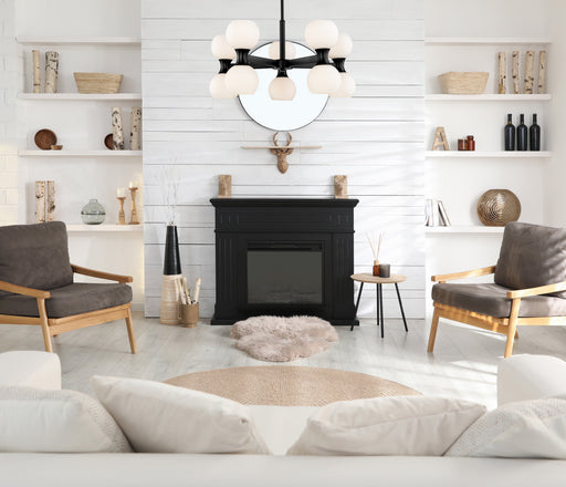 Chandelier Z-Lite 494-10MB Matte Black Artemis 10 Light Chandelier Z-Lite