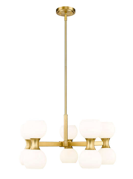 Chandelier Z-Lite 494-10MGLD Modern Gold Artemis 10 Light Chandelier Z-Lite