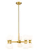 Chandelier Z-Lite 494-10MGLD Modern Gold Artemis 10 Light Chandelier Z-Lite