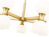 Chandelier Z-Lite 494-10MGLD Modern Gold Artemis 10 Light Chandelier Z-Lite