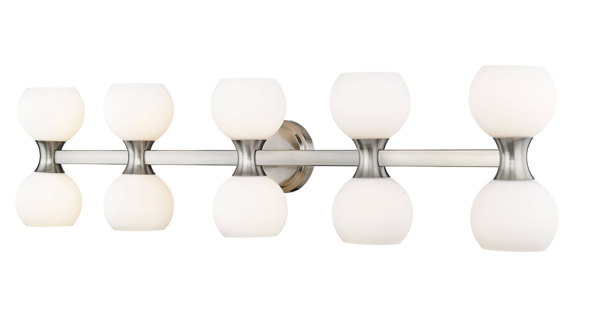 Z-Lite 494-10V-BN Brushed Nickel Artemis 10 Light Vanity — LightStoreUSA