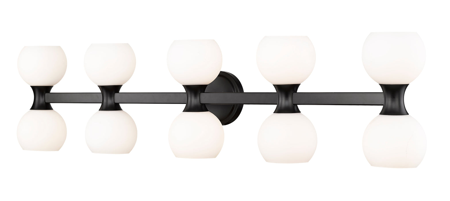 Vanity Z-Lite 494-10V-MB Matte Black Artemis 10 Light Vanity Z-Lite