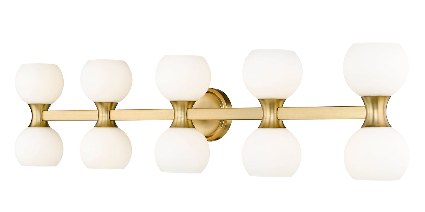 Vanity Z-Lite 494-10V-MGLD Modern Gold Artemis 10 Light Vanity Z-Lite