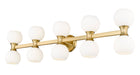 Vanity Z-Lite 494-10V-MGLD Modern Gold Artemis 10 Light Vanity Z-Lite