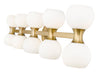 Vanity Z-Lite 494-10V-MGLD Modern Gold Artemis 10 Light Vanity Z-Lite