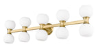 Vanity Z-Lite 494-10V-MGLD Modern Gold Artemis 10 Light Vanity Z-Lite