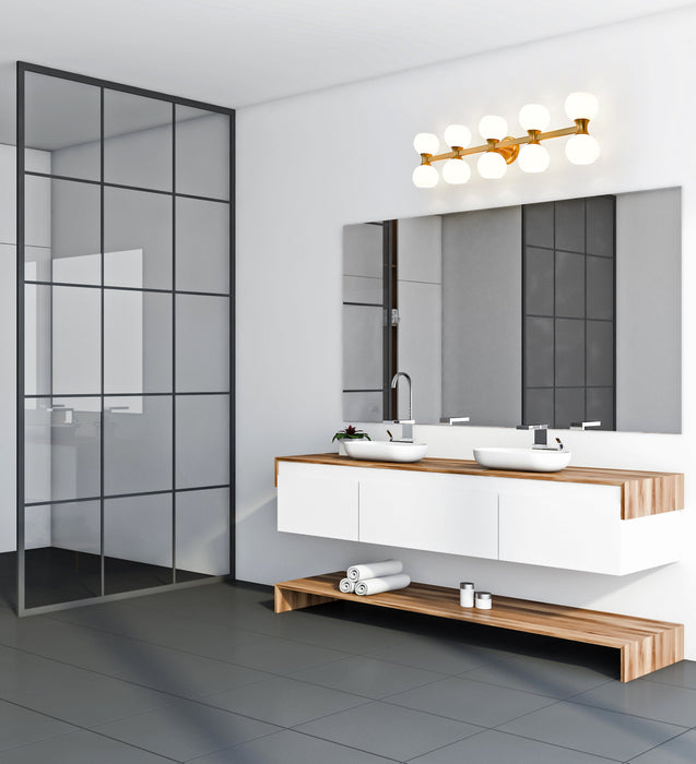 Vanity Z-Lite 494-10V-MGLD Modern Gold Artemis 10 Light Vanity Z-Lite