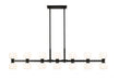 Linear Chandelier Z-Lite 494-14L-MB Matte Black Artemis 14 Light Linear Chandelier Z-Lite