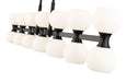 Linear Chandelier Z-Lite 494-14L-MB Matte Black Artemis 14 Light Linear Chandelier Z-Lite