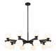 Chandelier Z-Lite 494-20MB Matte Black Artemis 20 Light Chandelier Z-Lite
