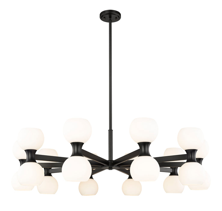 Chandelier Z-Lite 494-20MB Matte Black Artemis 20 Light Chandelier Z-Lite