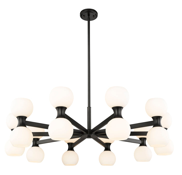 Chandelier Z-Lite 494-20MB Matte Black Artemis 20 Light Chandelier Z-Lite