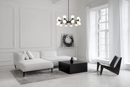 Chandelier Z-Lite 494-20MB Matte Black Artemis 20 Light Chandelier Z-Lite